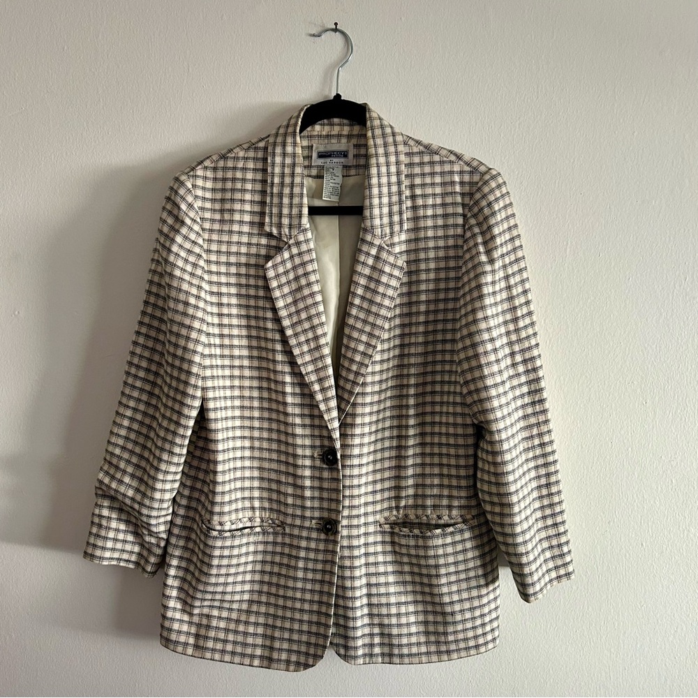 Sag Harbor Plaid Blazer Jacket